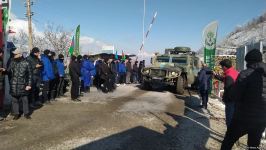 More vehicles of Russian peacekeepers pass freely along Azerbaijan's Lachin-Khankendi road (PHOTO)