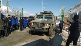 More vehicles of Russian peacekeepers pass freely along Azerbaijan's Lachin-Khankendi road (PHOTO)