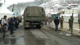 More vehicles of Russian peacekeepers move freely along Azerbaijan's Lachin-Khankendi road (PHOTO)