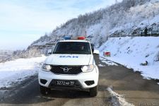 Vehicles of Russian peacekeepers pass freely along Azerbaijan's Lachin-Khankendi road (PHOTO)