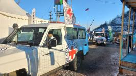 ICRC convoy drives freely along Azerbaijan's Lachin-Khankendi road (PHOTO)