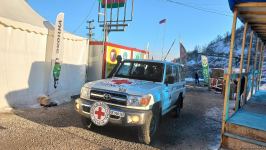 ICRC convoy drives freely along Azerbaijan's Lachin-Khankendi road (PHOTO)