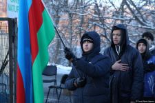 Peaceful protest of Azerbaijani eco-activists continues on Lachin-Khankendi road (PHOTO)