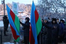 Peaceful protest of Azerbaijani eco-activists continues on Lachin-Khankendi road (PHOTO)