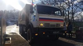 Vehicles of Russian peacekeepers pass freely along Azerbaijan's Lachin-Khankendi road (PHOTO)