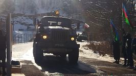 Vehicles of Russian peacekeepers pass freely along Azerbaijan's Lachin-Khankendi road (PHOTO)