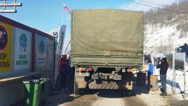 Vehicles of Russian peacekeepers pass freely along Azerbaijan's Lachin-Khankendi road (PHOTO)
