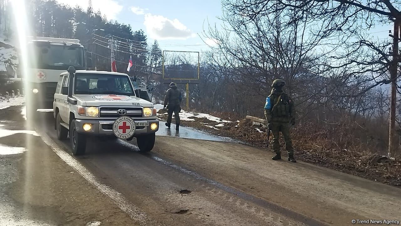 ICRC convoy passes freely along Azerbaijan's Lachin-Khankendi road (PHOTO)