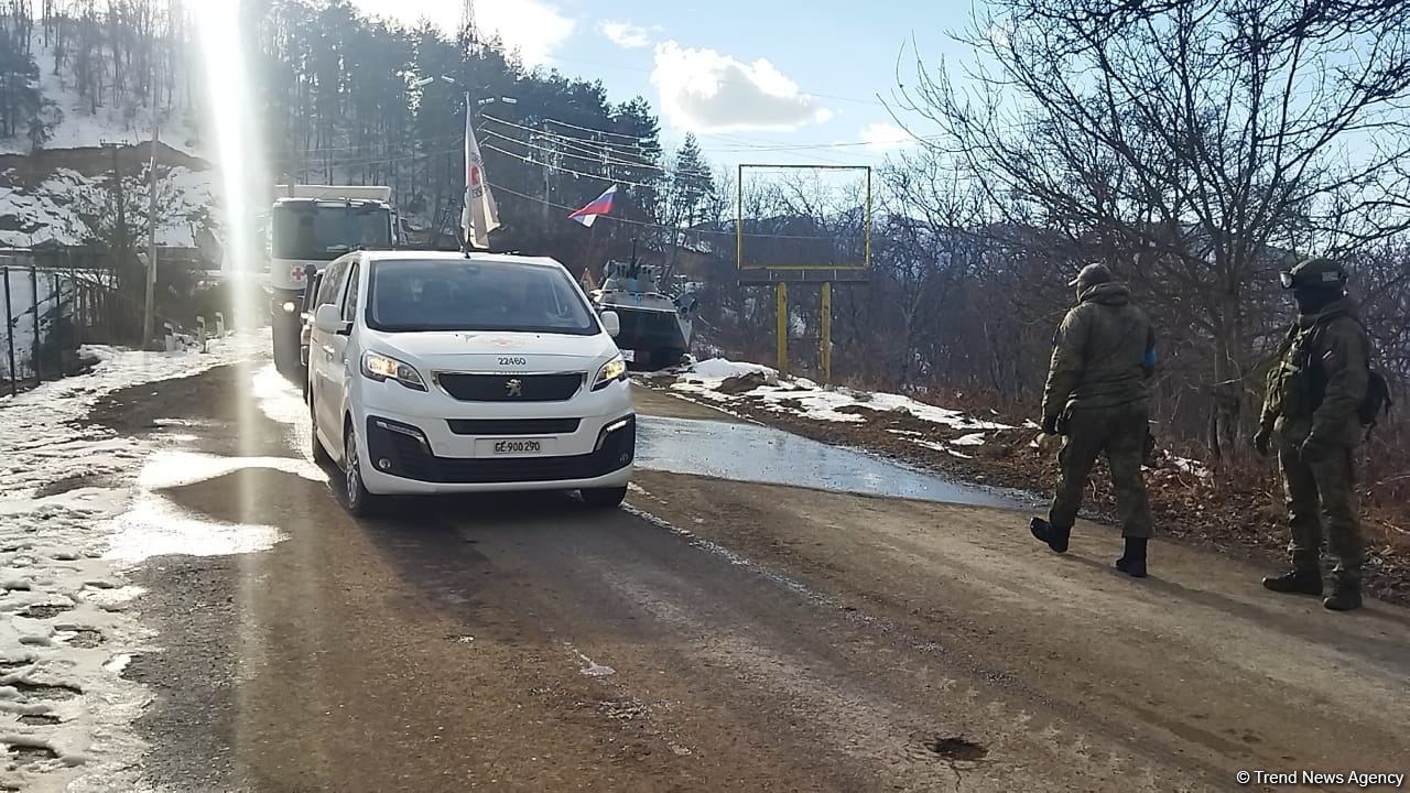 ICRC convoy passes freely along Azerbaijan's Lachin-Khankendi road (PHOTO)