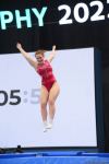 Podium training for Trampoline Gymnastics World Cup participants held in Baku
