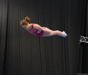 Podium training for Trampoline Gymnastics World Cup participants held in Baku