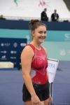 Podium training for Trampoline Gymnastics World Cup participants held in Baku