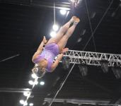 Podium training for Trampoline Gymnastics World Cup participants held in Baku