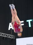 Podium training for Trampoline Gymnastics World Cup participants held in Baku