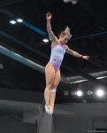 Podium training for Trampoline Gymnastics World Cup participants held in Baku