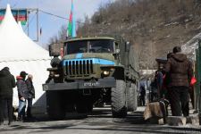 More vehicles of Russian peacekeepers move freely along Azerbaijan's Lachin-Khankendi road (PHOTO)
