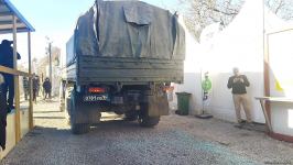 Two trucks of Russian peacekeepers move freely along Azerbaijan's Lachin-Khankendi road (PHOTO)