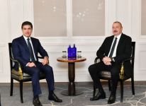 President Ilham Aliyev meets with head of Iraqi Kurdistan Regional Government in Munich (PHOTO)