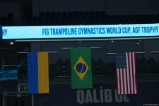 Baku hosts award ceremony for winners of Trampoline World Cup in synchronized jumping (PHOTO)