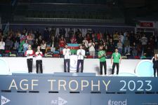 Baku hosts award ceremony for winners of Trampoline World Cup in synchronized jumping (PHOTO)
