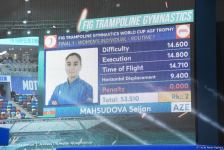 Azerbaijani gymnast Seljan Makhsudova wins bronze medal at Trampoline World Cup (PHOTO)