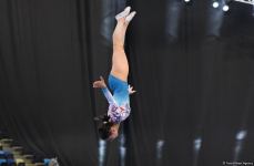 Azerbaijani gymnast Seljan Makhsudova wins bronze medal at Trampoline World Cup (PHOTO)
