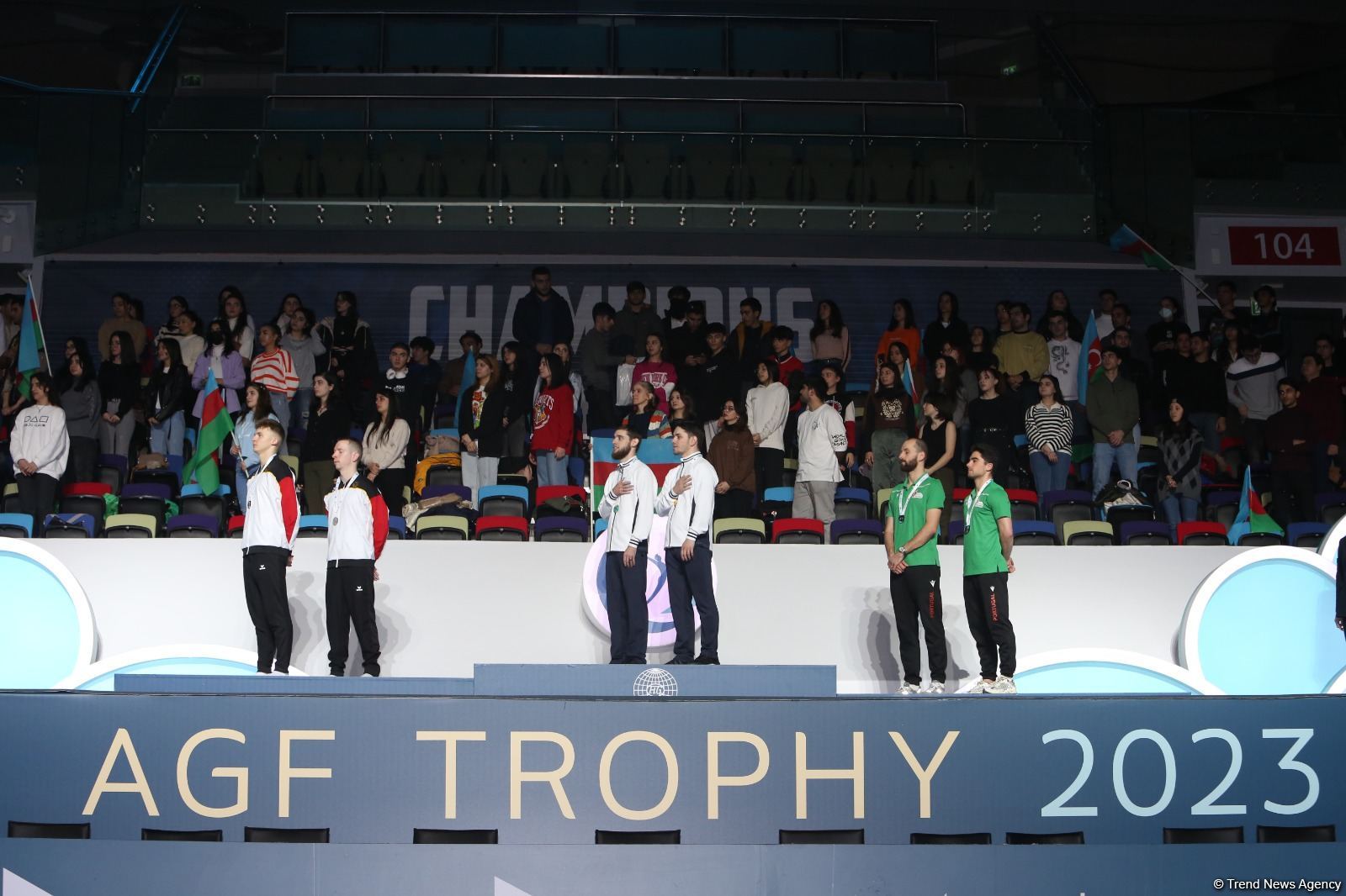 Baku hosts award ceremony for winners of Trampoline World Cup in synchronized jumping (PHOTO)