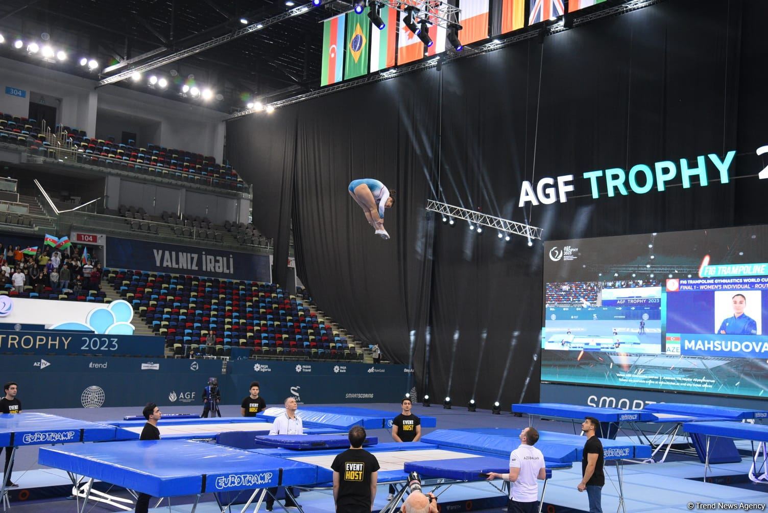 Azerbaijani gymnast Seljan Makhsudova wins bronze medal at Trampoline World Cup (PHOTO)