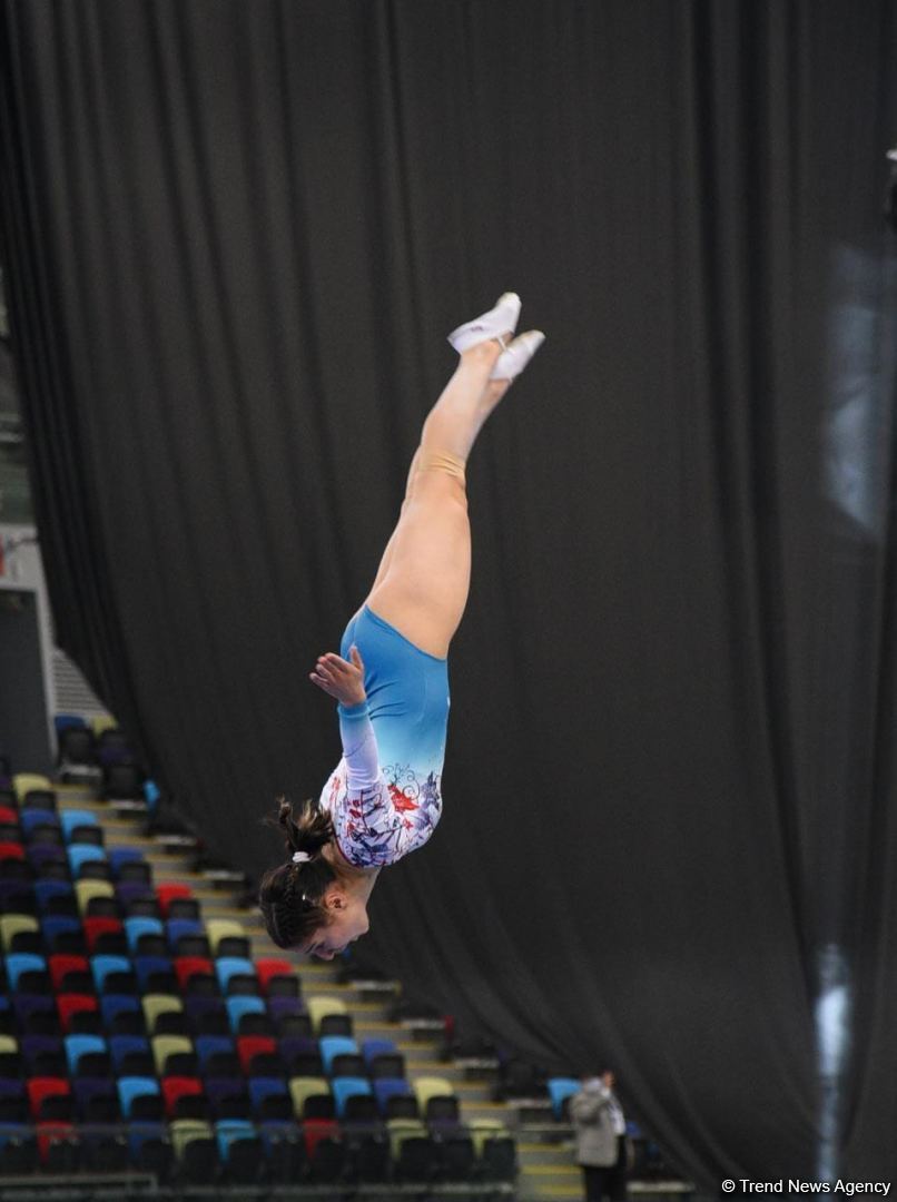 Azerbaijani gymnast Seljan Makhsudova wins bronze medal at Trampoline World Cup (PHOTO)