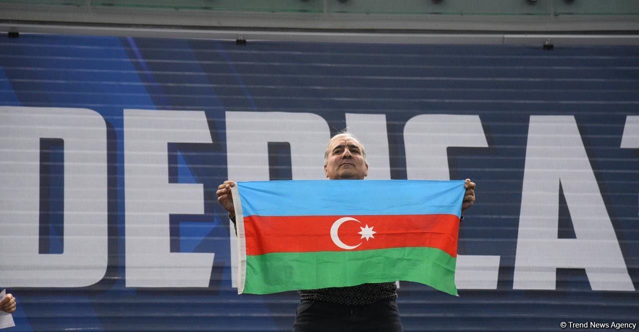 Azerbaijani gymnast Seljan Makhsudova wins bronze medal at Trampoline World Cup (PHOTO)