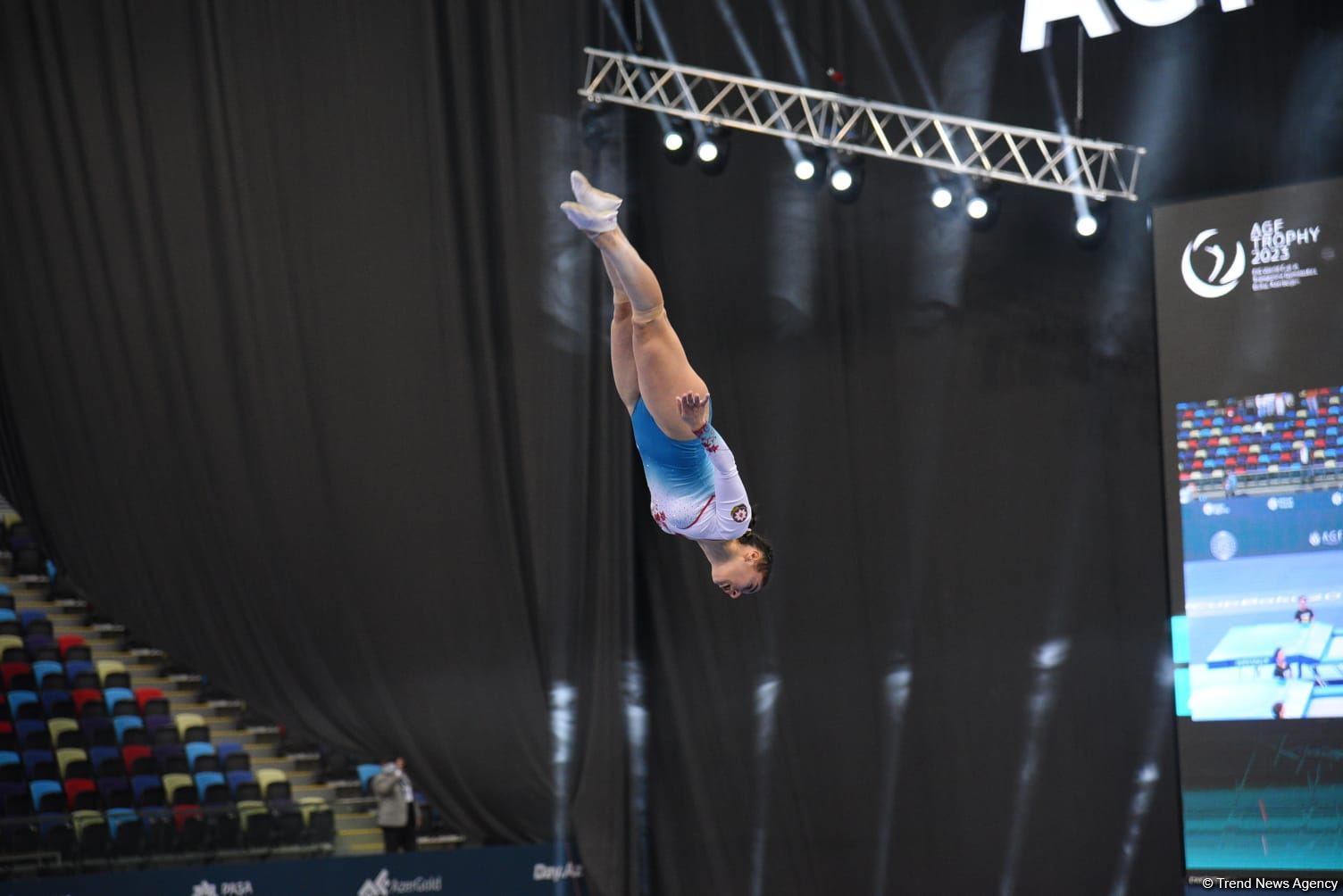 Azerbaijani gymnast Seljan Makhsudova wins bronze medal at Trampoline World Cup (PHOTO)
