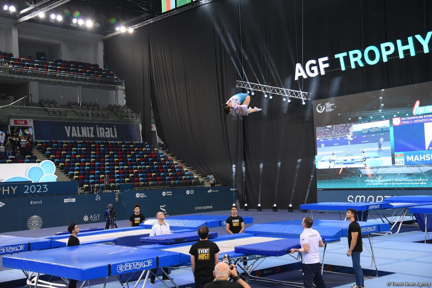Azerbaijani gymnast Seljan Makhsudova wins bronze medal at Trampoline World Cup (PHOTO)