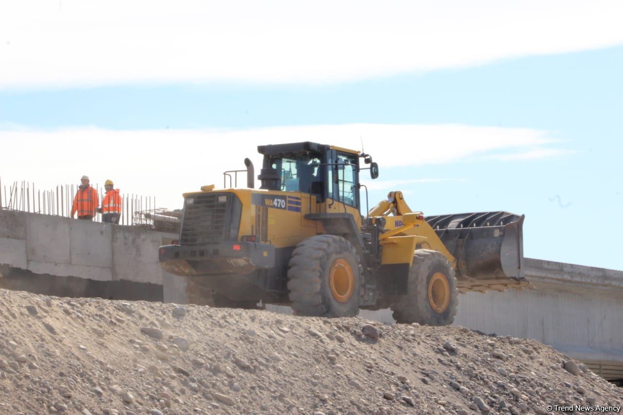 Construction of Azerbaijan's Horadiz-Aghband railway continues (PHOTO)