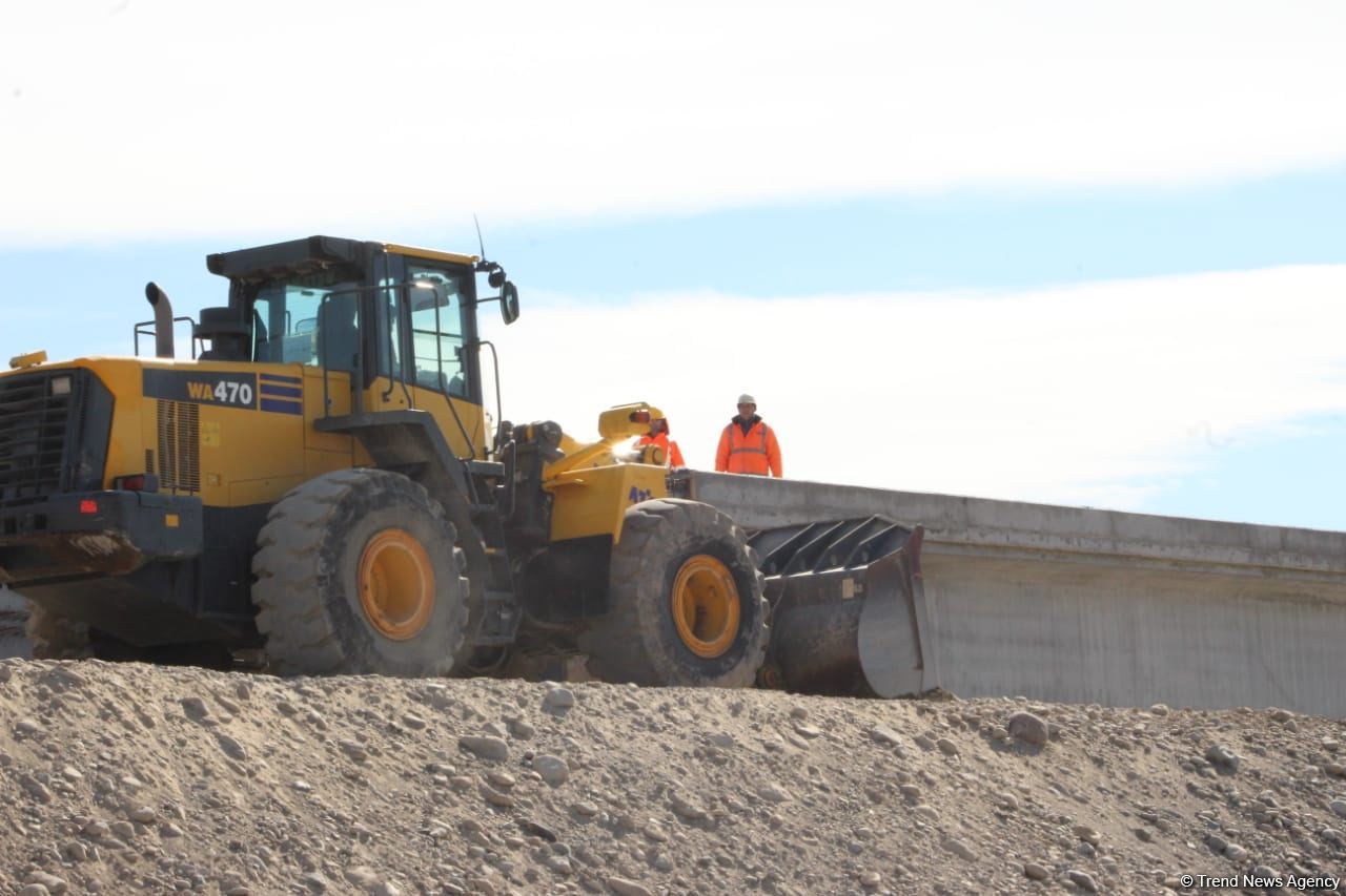 Construction of Azerbaijan's Horadiz-Aghband railway continues (PHOTO)