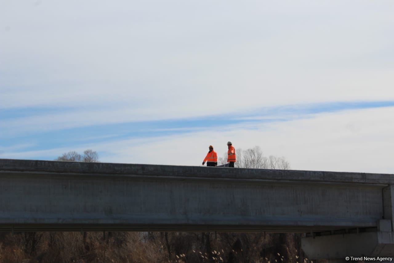 Construction of Azerbaijan's Horadiz-Aghband railway continues (PHOTO)