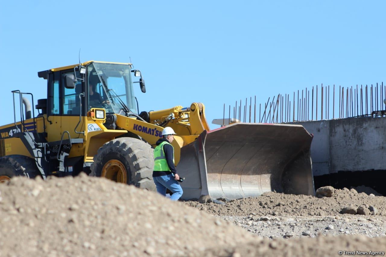 Construction of Azerbaijan's Horadiz-Aghband railway continues (PHOTO)