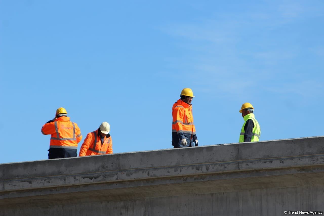 Construction of Azerbaijan's Horadiz-Aghband railway continues (PHOTO)