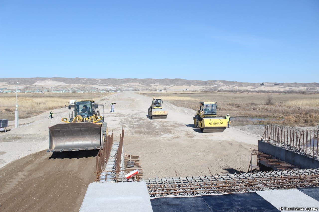 Construction of Azerbaijan's Horadiz-Aghband railway continues (PHOTO)