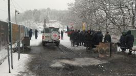 ICRC convoy freely drives along Azerbaijan's Lachin-Khankendi road (PHOTO)