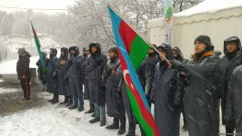 Peaceful protest of Azerbaijani eco-activists continues on Lachin-Khankendi road (PHOTO)