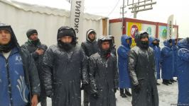 Peaceful protest of Azerbaijani eco-activists continues on Lachin-Khankendi road (PHOTO)