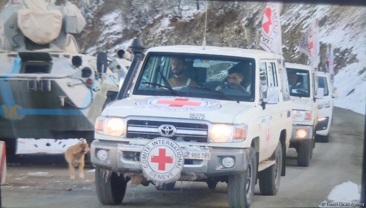 ICRC convoy passes freely along Azerbaijan's Lachin-Khankendi road (PHOTO)