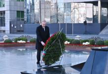 President Ilham Aliyev visits Khojaly Genocide memorial (PHOTO/VIDEO)
