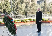 President Ilham Aliyev visits Khojaly Genocide memorial (PHOTO/VIDEO)