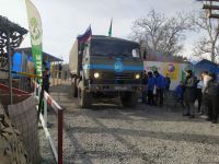 Vehicle of Russian peacekeepers moves freely along Azerbaijan's Lachin-Khankendi road (PHOTO)