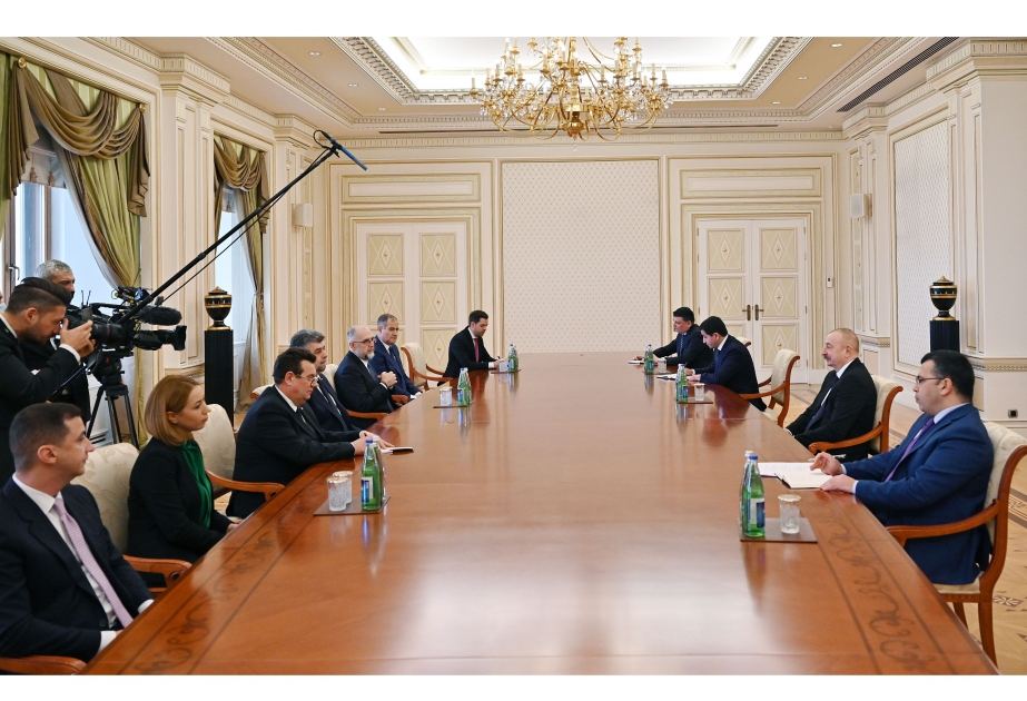 President Ilham Aliyev receives delegation of Romanian Parliament (VIDEO)