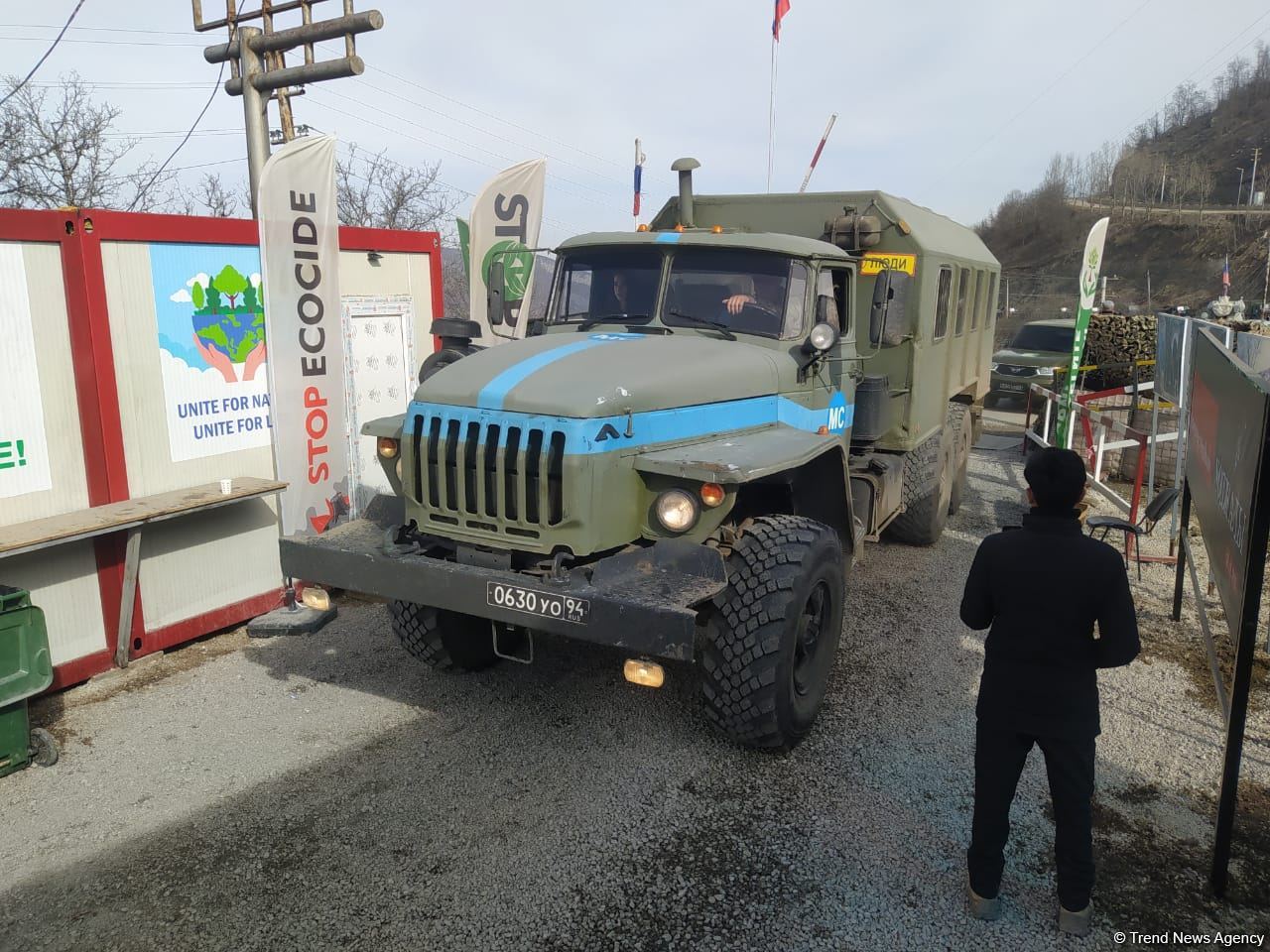 Big convoy of Russian peacekeepers moves freely along Azerbaijan's Lachin-Khankendi road (PHOTO)