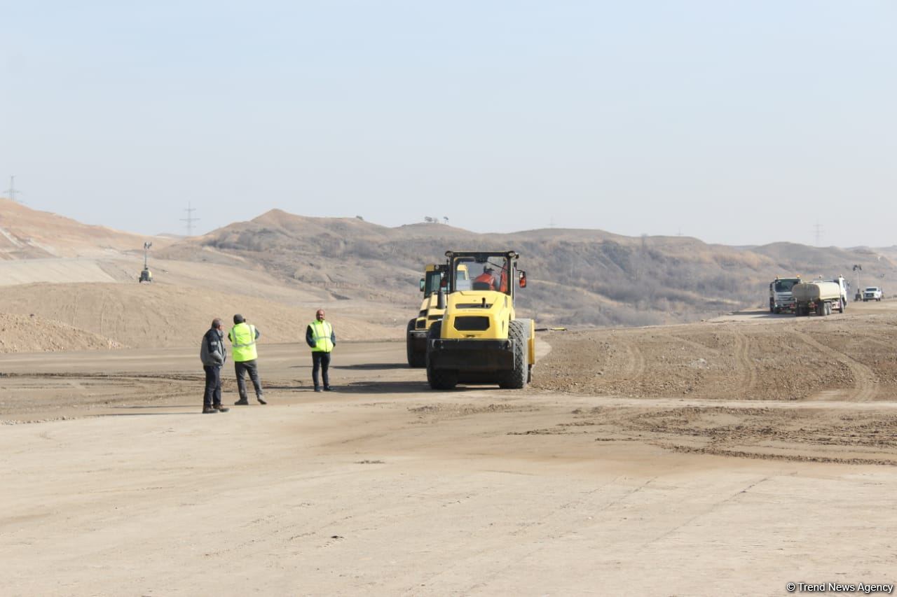 Azerbaijan continues construction of Horadiz-Jabrayil-Zangilan-Aghband highway (PHOTO)