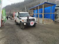 ICRC convoy drives freely along Azerbaijan's Lachin-Khankendi road (PHOTO)