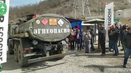 Trucks of Russian peacekeepers move freely along Azerbaijan's Lachin-Khankendi road (PHOTO)